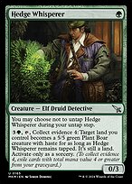 Magic the Gathering Card - Hedge Whisperer - MTG Circle