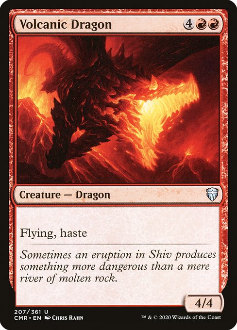 Magic the Gathering Card - Volcanic Dragon - MTG Circle