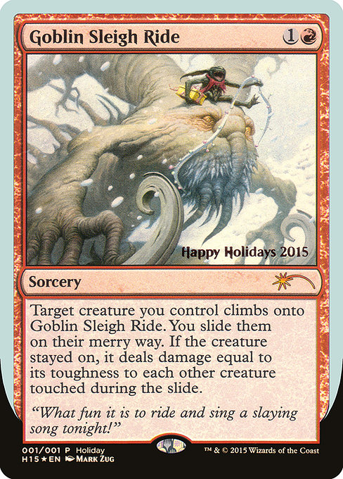 Magic the Gathering Card - Goblin Sleigh Ride - MTG Circle
