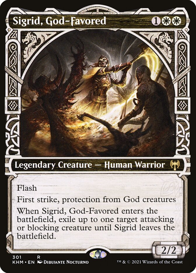 Magic the Gathering Card - Sigrid, God-Favored - MTG Circle