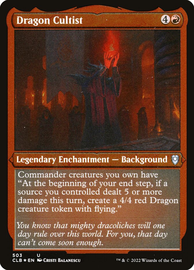 Magic the Gathering Card - Dragon Cultist - MTG Circle