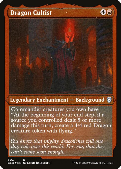 Magic the Gathering Card - Dragon Cultist - MTG Circle