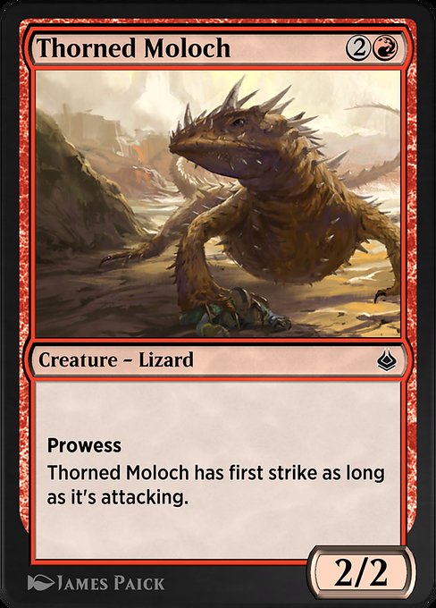 Magic the Gathering Card - Thorned Moloch - MTG Circle