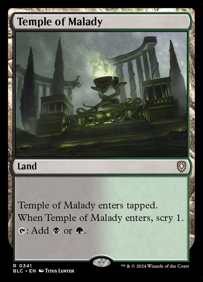 Magic the Gathering Card - Temple of Malady - MTG Circle