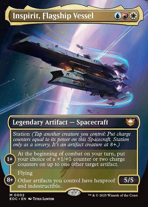 Magic the Gathering Card - Inspirit, Flagship Vessel - MTG Circle