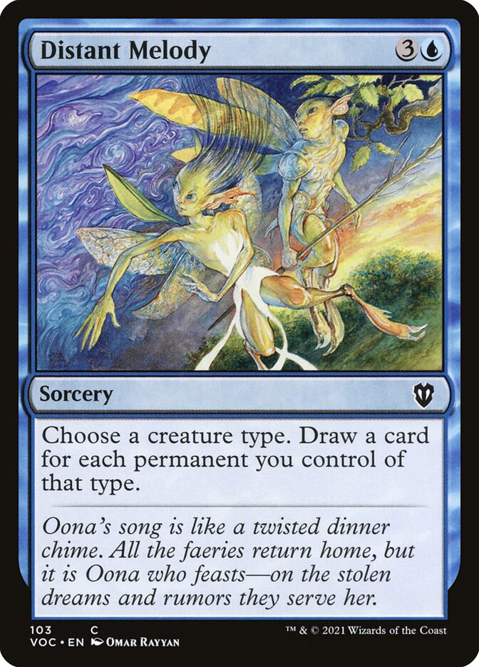 Magic the Gathering Card - Distant Melody - MTG Circle