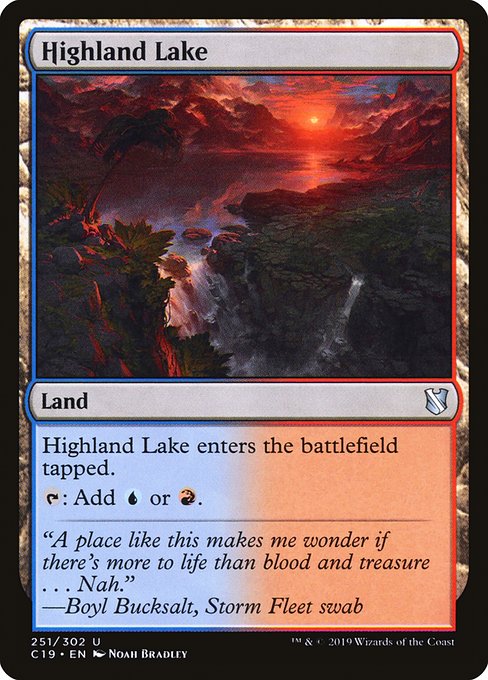 Magic the Gathering Card - Highland Lake - MTG Circle