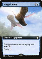 Magic the Gathering Card - Winged Boots - MTG Circle
