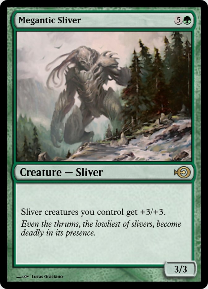Magic the Gathering Card - Megantic Sliver - MTG Circle