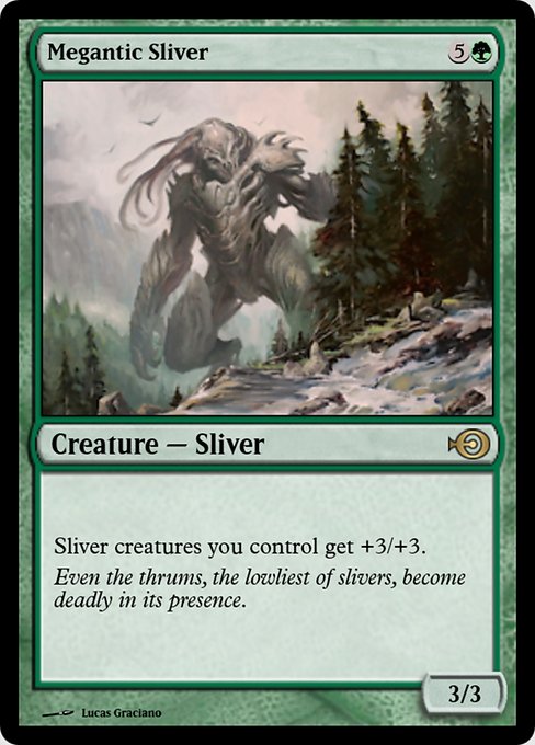 Magic the Gathering Card - Megantic Sliver - MTG Circle