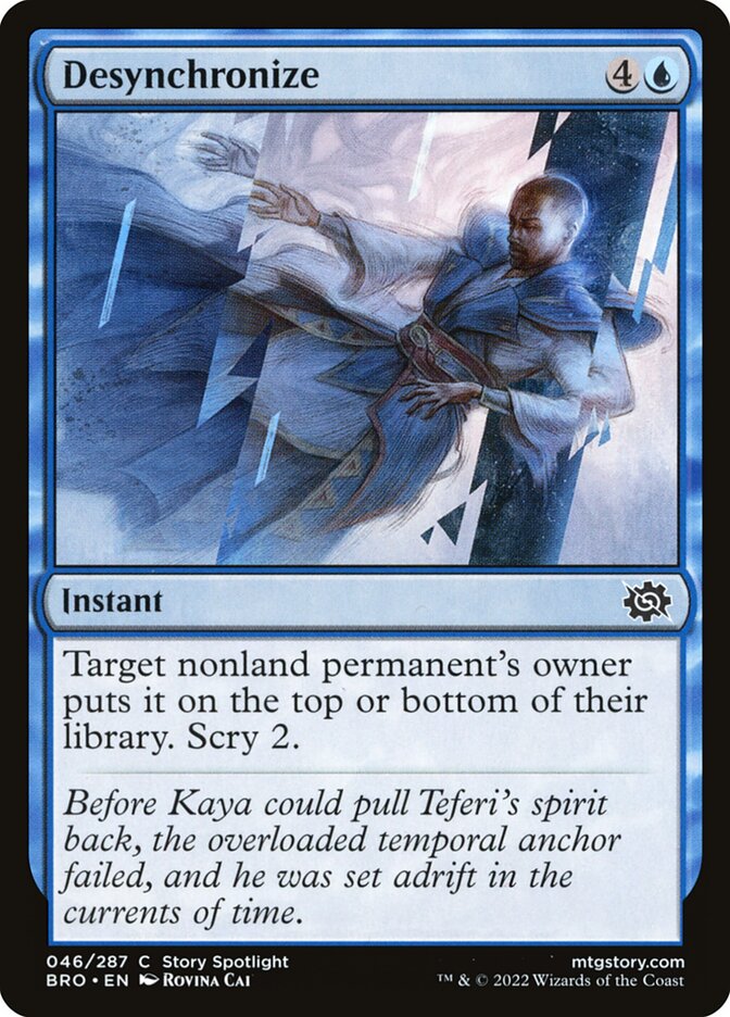 Magic the Gathering Card - Desynchronize - MTG Circle