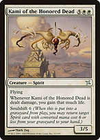 Magic the Gathering Card - Kami of the Honored Dead - MTG Circle