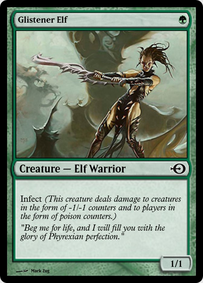 Magic the Gathering Card - Glistener Elf - MTG Circle