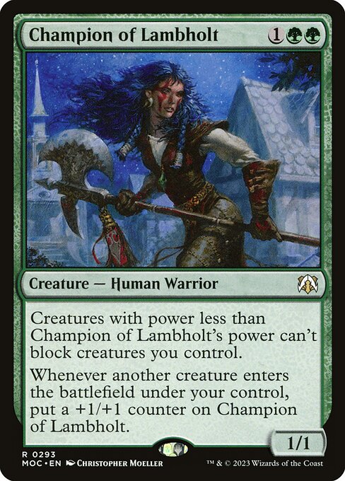 Magic the Gathering Card - Champion of Lambholt - MTG Circle