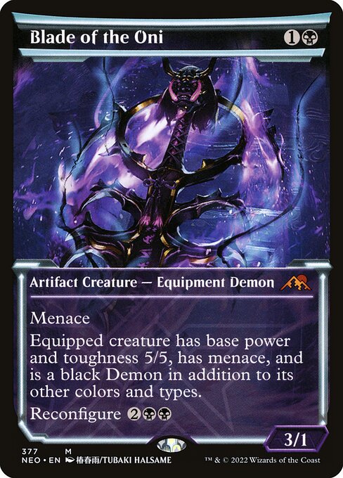 Magic the Gathering Card - Blade of the Oni - MTG Circle