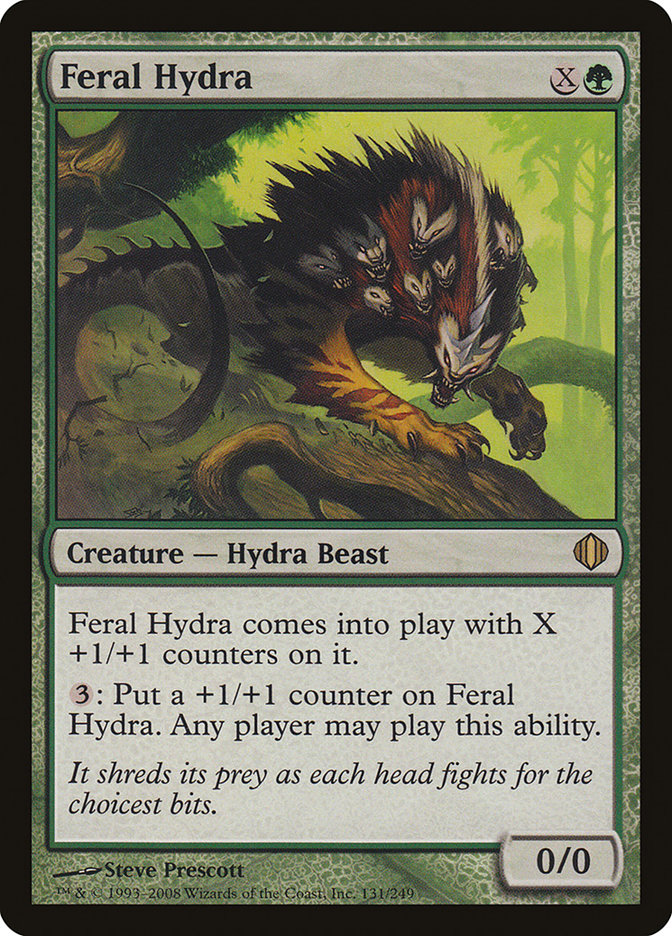 Magic the Gathering Card - Feral Hydra - MTG Circle