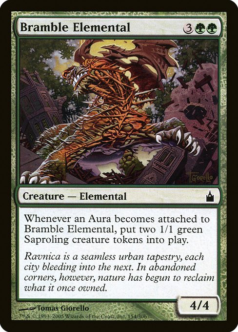 Magic the Gathering Card - Bramble Elemental - MTG Circle