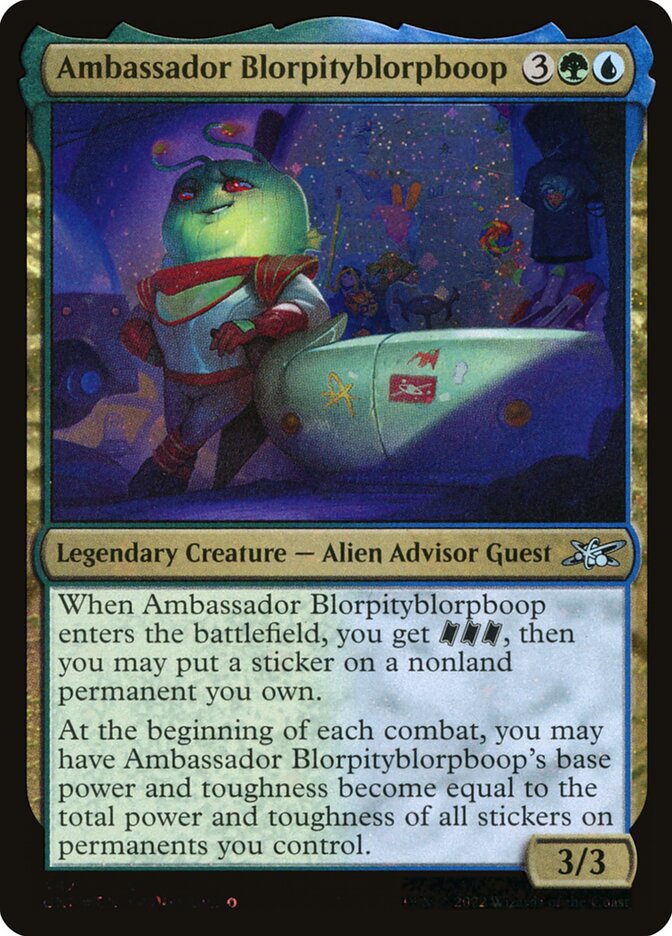 Magic the Gathering Card - Ambassador Blorpityblorpboop - MTG Circle