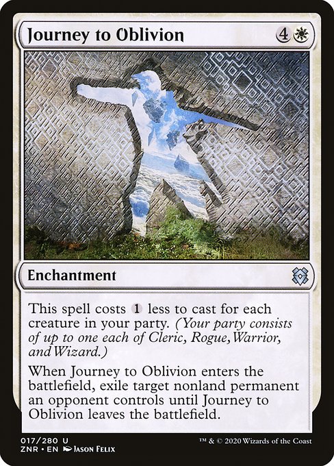 Magic the Gathering Card - Journey to Oblivion - MTG Circle