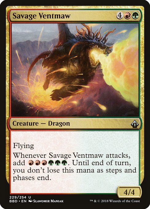 Magic the Gathering Card - Savage Ventmaw - MTG Circle