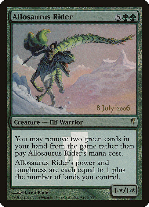 Magic the Gathering Card - Allosaurus Rider - MTG Circle