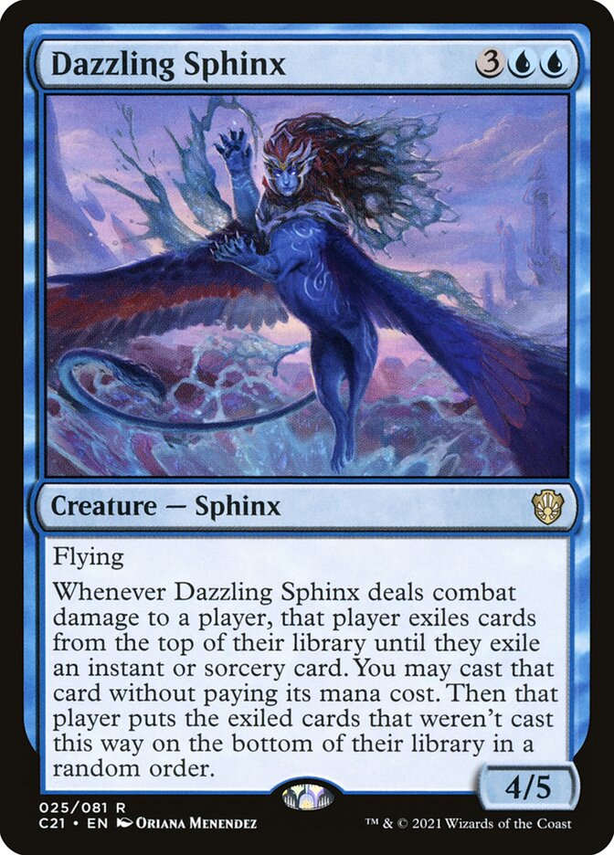 Magic the Gathering Card - Dazzling Sphinx - MTG Circle