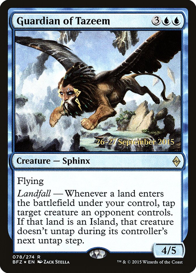 Magic the Gathering Card - Guardian of Tazeem - MTG Circle