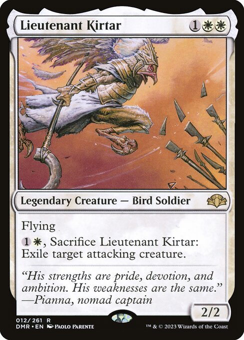 Magic the Gathering Card - Lieutenant Kirtar - MTG Circle