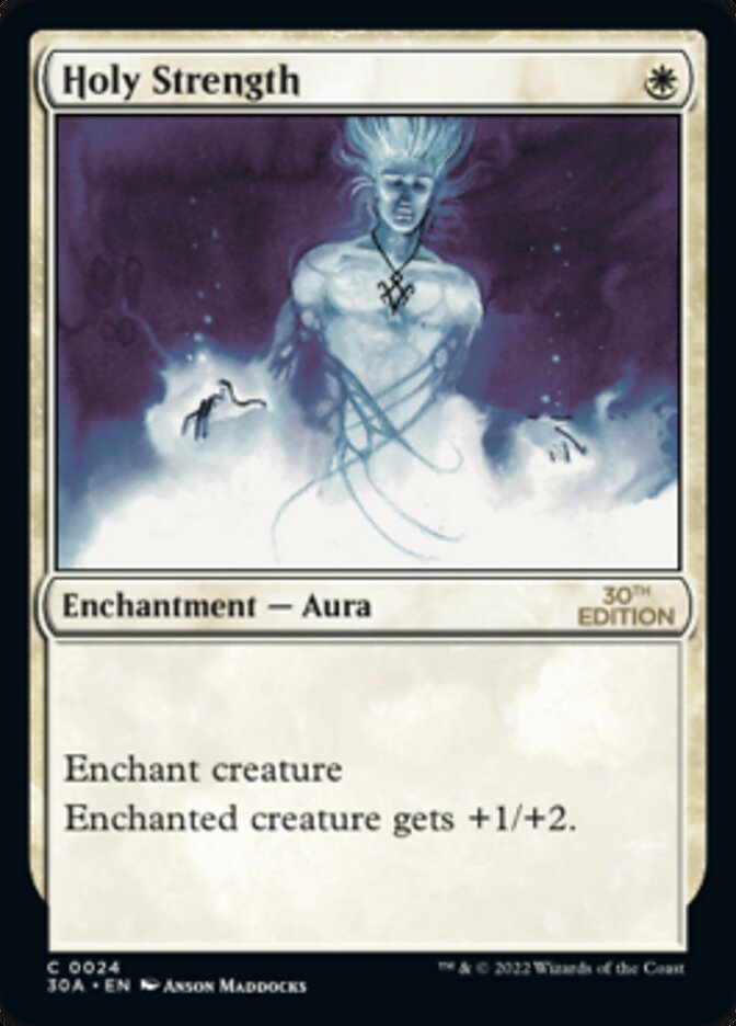 Magic the Gathering Card - Holy Strength - MTG Circle
