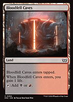 Magic the Gathering Card - Bloodfell Caves - MTG Circle