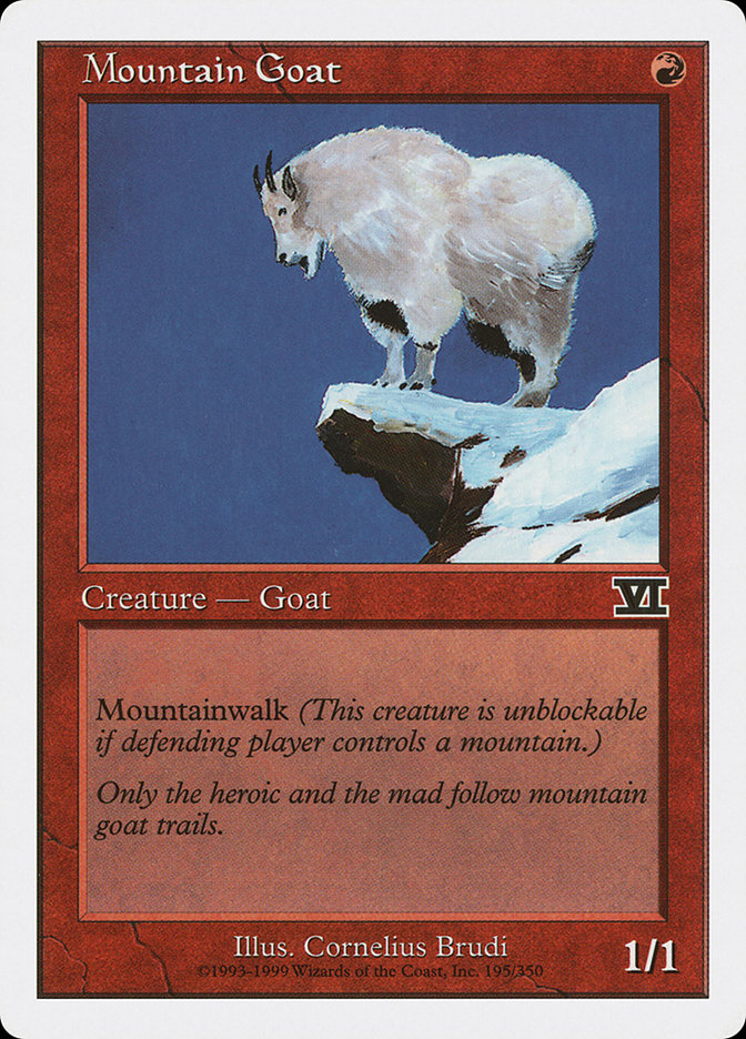 Magic the Gathering Card - Mountain Goat - MTG Circle