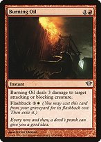 Magic the Gathering Card - Burning Oil - MTG Circle