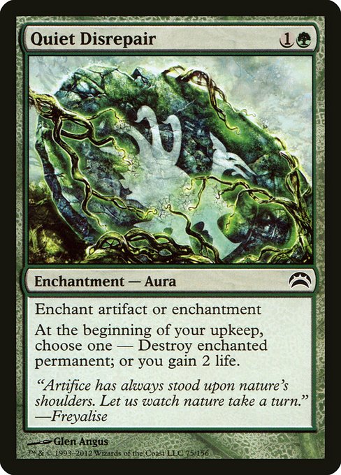 Magic the Gathering Card - Quiet Disrepair - MTG Circle
