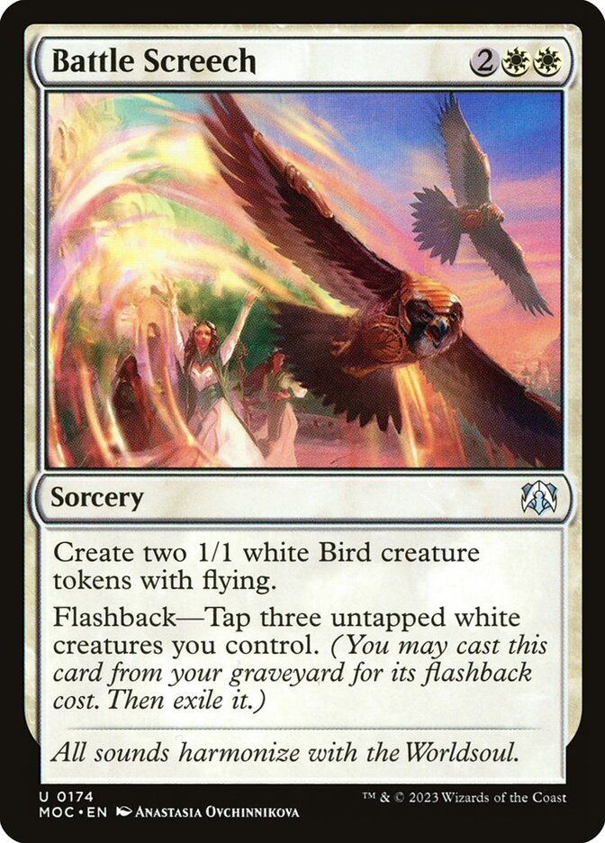 Magic the Gathering Card - Battle Screech - MTG Circle