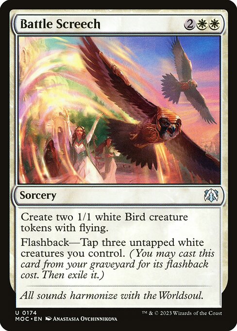 Magic the Gathering Card - Battle Screech - MTG Circle
