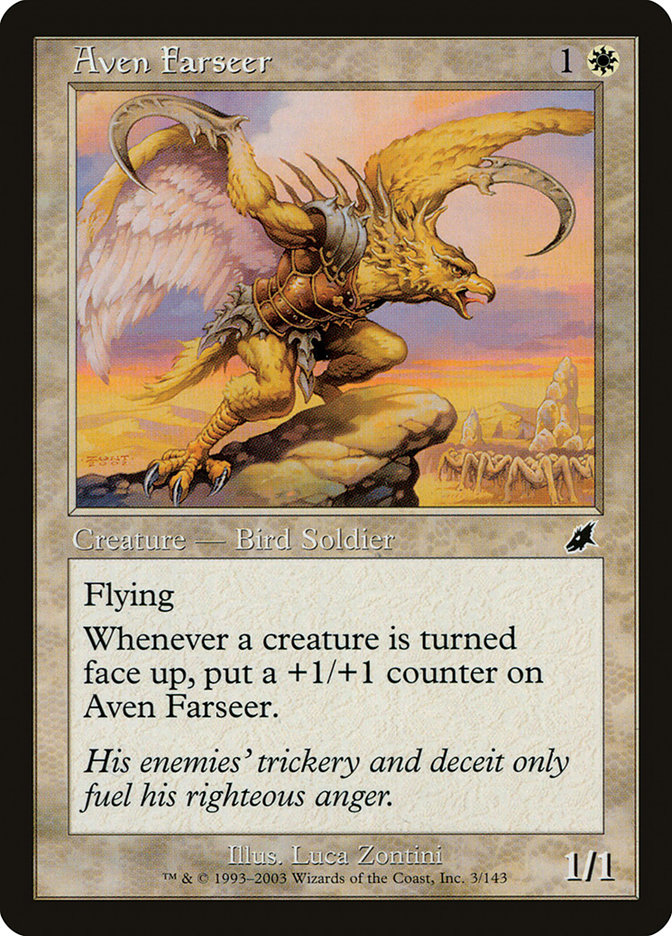 Magic the Gathering Card - Aven Farseer - MTG Circle