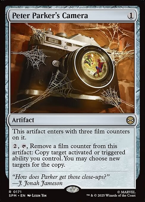 Magic the Gathering Card - Peter Parker's Camera - MTG Circle
