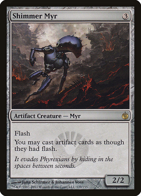 Magic the Gathering Card - Shimmer Myr - MTG Circle