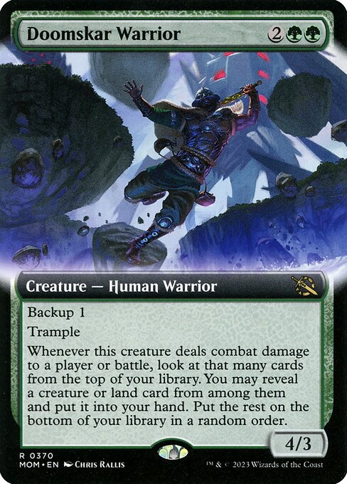 Magic the Gathering Card - Doomskar Warrior - MTG Circle