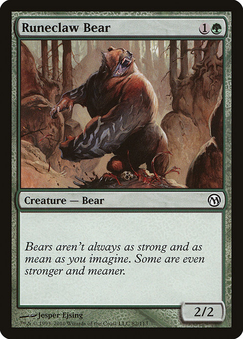 Magic the Gathering Card - Runeclaw Bear - MTG Circle