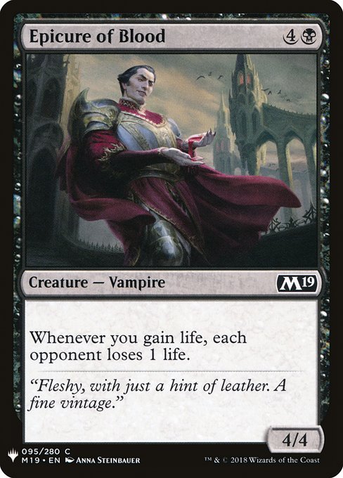 Magic the Gathering Card - Epicure of Blood - MTG Circle
