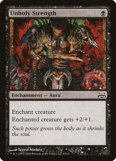 Magic the Gathering Card - Unholy Strength - MTG Circle