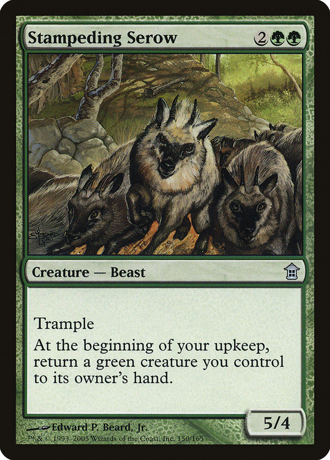 Magic the Gathering Card - Stampeding Serow - MTG Circle