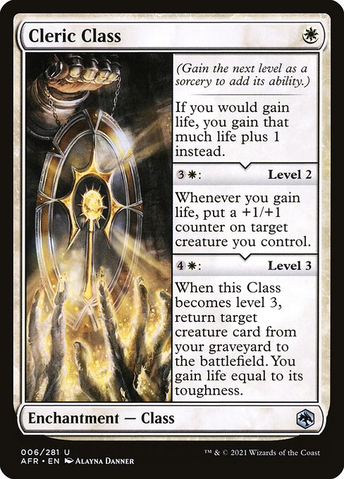 Magic the Gathering Card - Cleric Class - MTG Circle