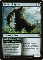 Magic the Gathering Card - Beanstalk Giant // Fertile Footsteps - MTG Circle