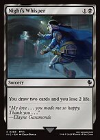 Magic the Gathering Card - Night's Whisper - MTG Circle