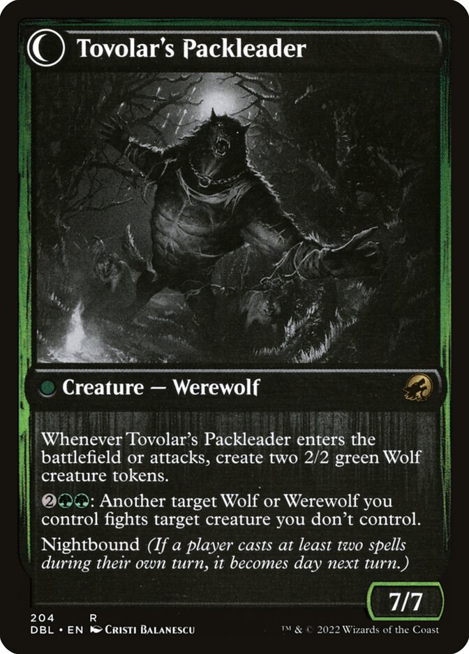 Magic the Gathering Card - Tovolar's Packleader - MTG Circle