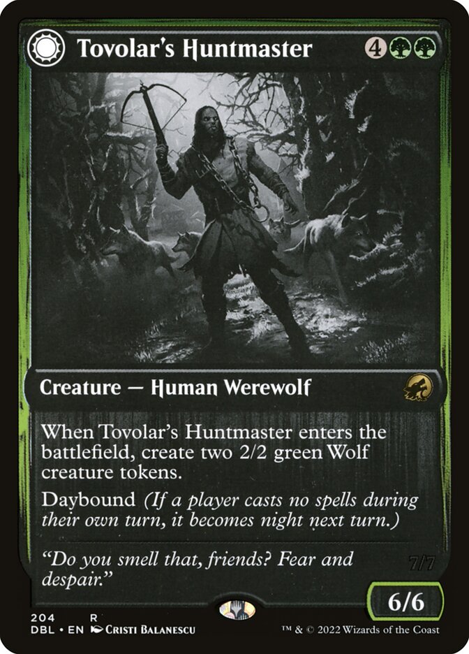Magic the Gathering Card - Tovolar's Huntmaster - MTG Circle