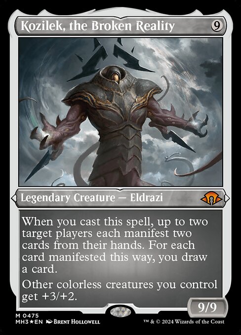 Magic the Gathering Card - Kozilek, the Broken Reality - MTG Circle
