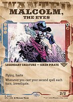 Magic the Gathering Card - Malcolm, the Eyes - MTG Circle